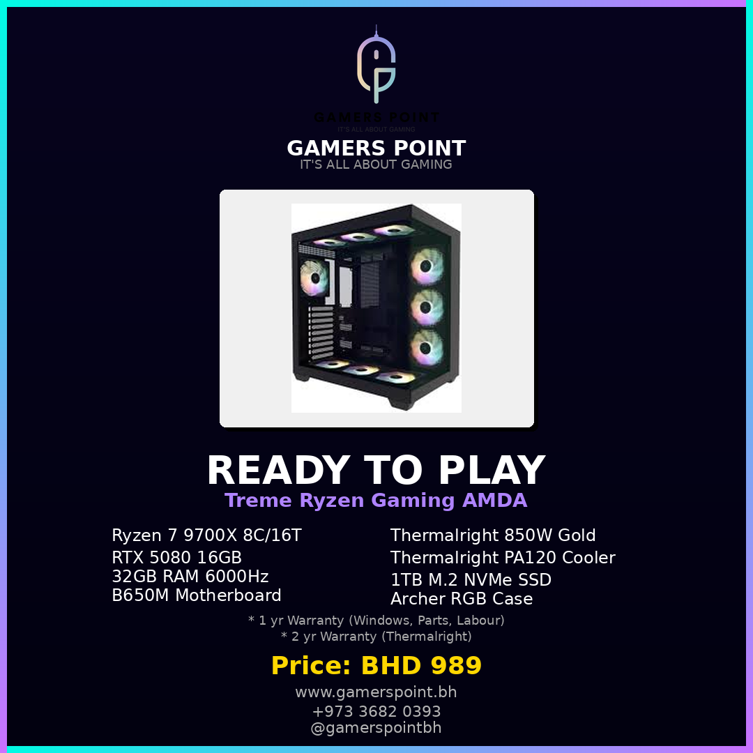 Ready To Play Gaming PC RTX 5000 Series