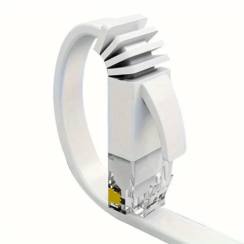Flat Cat6 Ethernet Cable, High-Speed 1Gbps RJ45 Network Patch Cord, Available in Multiple Lengths Compatible with Console, PS3, PS4, PS5, Switch, Router, Modem, Patch Panel, PC, TV, Cables & Interconnects Gamers Point 15.000