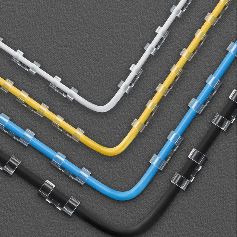 20pcs Transparent Cable Organizers, Self-adhesive, Traceless, Nail-free Cable Clips, Desktop Data Cable Storage, Car Cord Holder Tools & Home Improvement Gamers Point 4.900