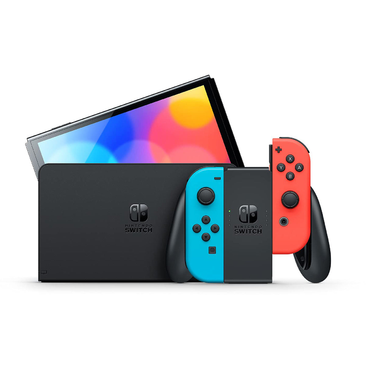 Nintendo Switch – OLED Model with Neon Red & Neon Blue Joy-Con -PRE-OWNED Nintendo CONSOLE Gamers Point