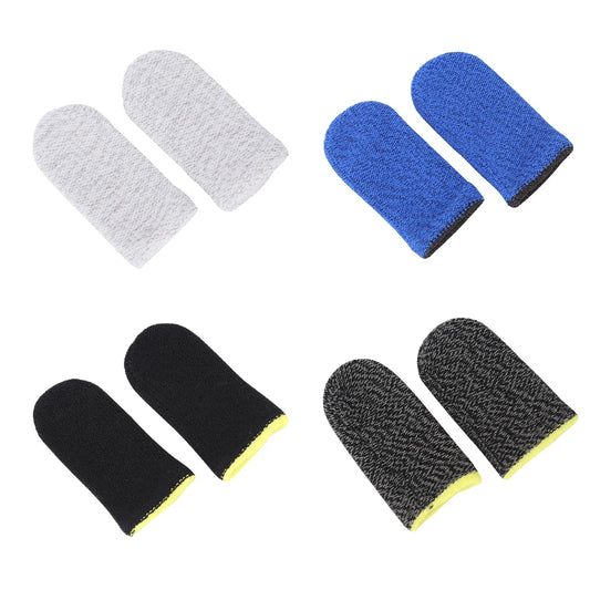 2pcs Touch Screen Thumb Gloves Sweat Proof Sensitive Game Controller Finger Cover Non-Scratch Breathable Knitted for PUBG Mobile  Gamers Point 2.000