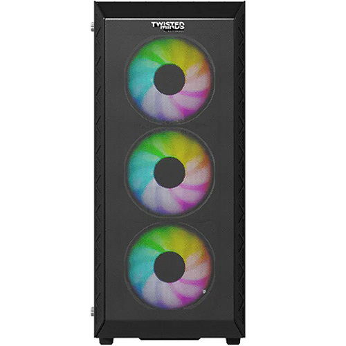(Twisted Minds 03 Apex Mid Tower Gaming Case TM-GM-I (3 fan rgb - GAMES STORE twistedminds case Gamers Point