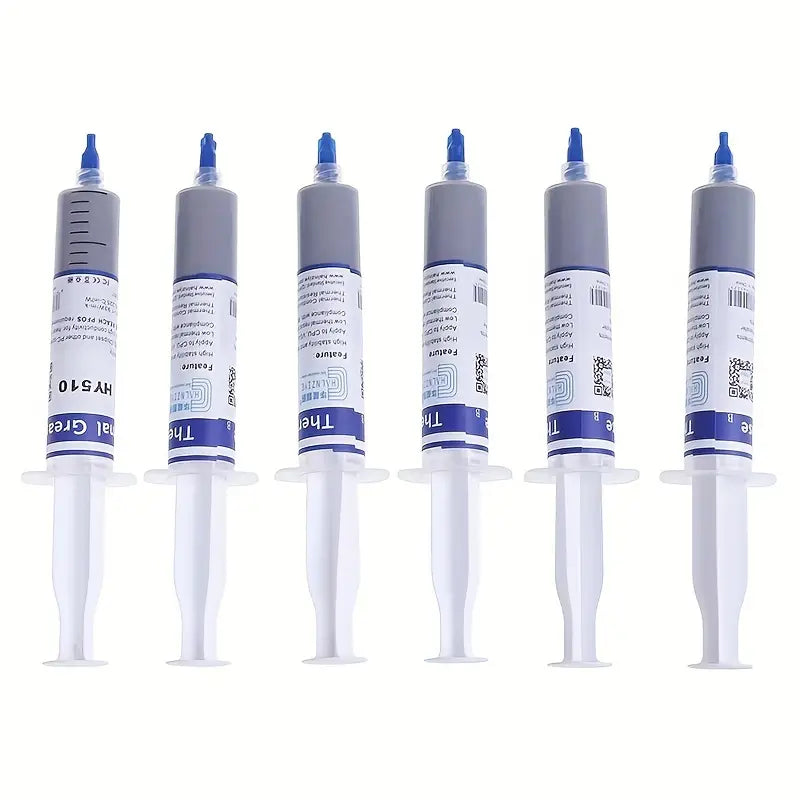 Large needle tube HY510 thermal grease contains silver thermal conductive silicone heat dissipation silicone CPU heat dissipation thermal paste gray Computer Components Gamers Point 5.000