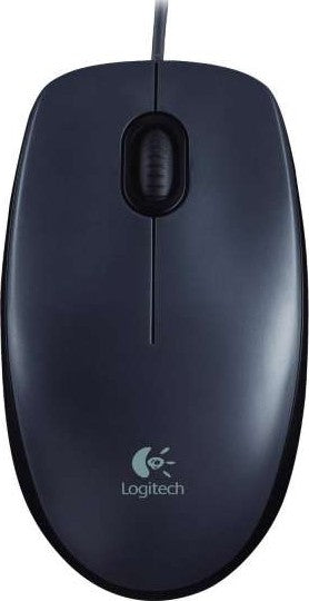 Logitech M90 Wired Mouse, Ambidextrous Design, 1000DPI Optical Tracking, Black | 910-001793