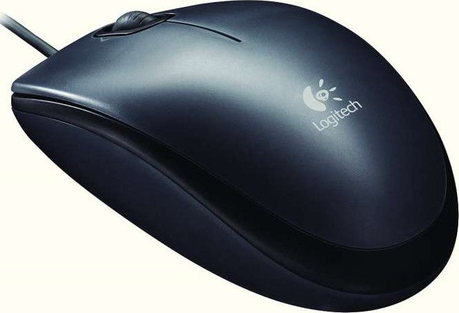 Logitech M90 Wired Mouse, Ambidextrous Design, 1000DPI Optical Tracking, Black | 910-001793