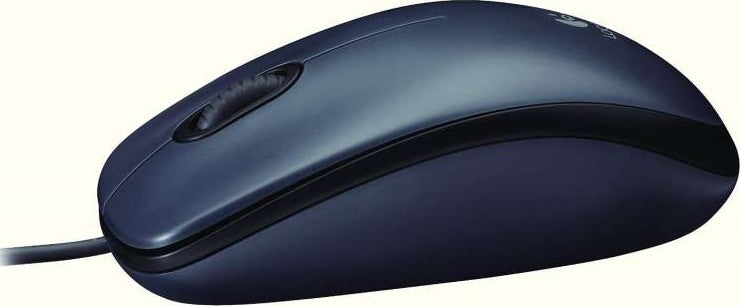 Logitech M90 Wired Mouse, Ambidextrous Design, 1000DPI Optical Tracking, Black | 910-001793