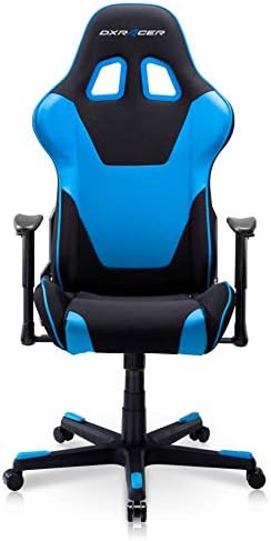 DXRacer Formula Series PC Gaming Chairs Seat Height Adjustable Recliner with Ergonomic Head Pillow and Lumbar Support Black & BlueGC-F101-NB-D3 Dxracer Chair Gamers Point