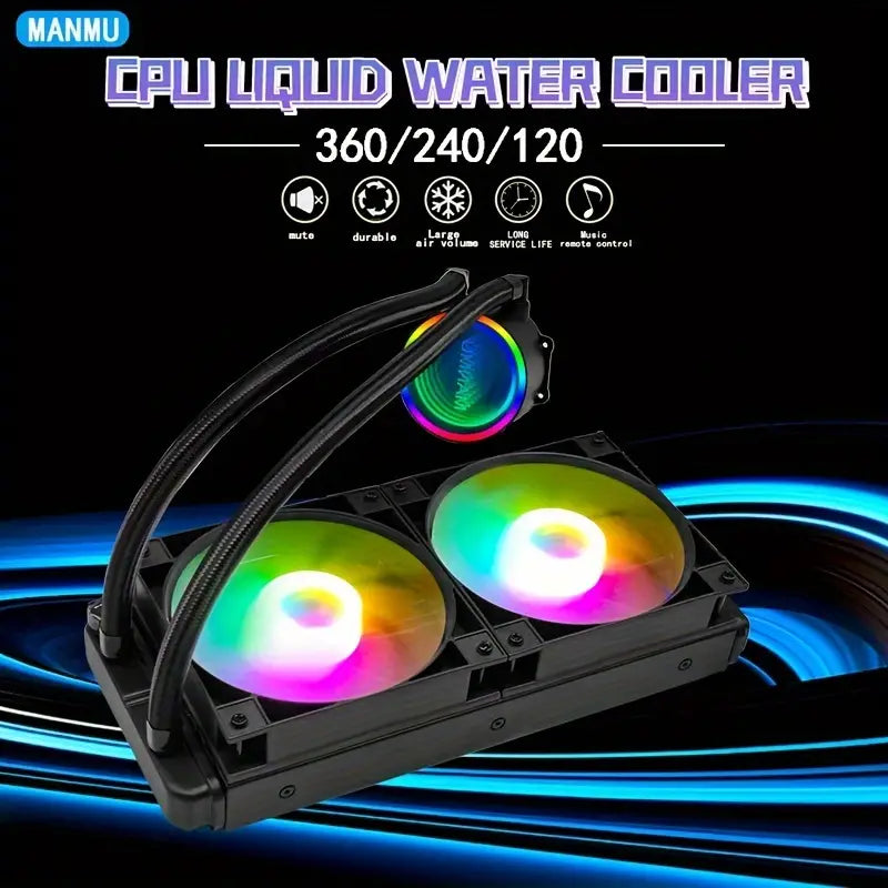Water Cooler Cpu Fan 240mm CPU Cooler RGB Integrated Radiator Processor Cooler LGA INTEL 1151/1700/2011/AM3+/AM4 COOLER Gamers Point 39.000