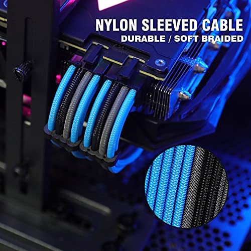 FormulaMod Premium Sleeved Power Supply Extension Cable Kit Universal