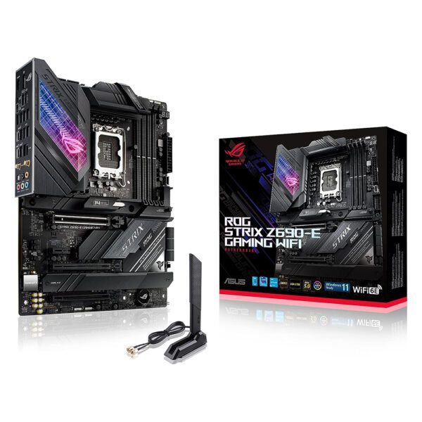 ASUS ROG Strix Z690-E WiFi DDR5 ATX Motherboard - Now Buy From Gamers Point Store Arad With Best Discounted Price Call Us Now +973-36820393 Delivery available to all bahrain Intel Motherboard Gamers Point 139.000