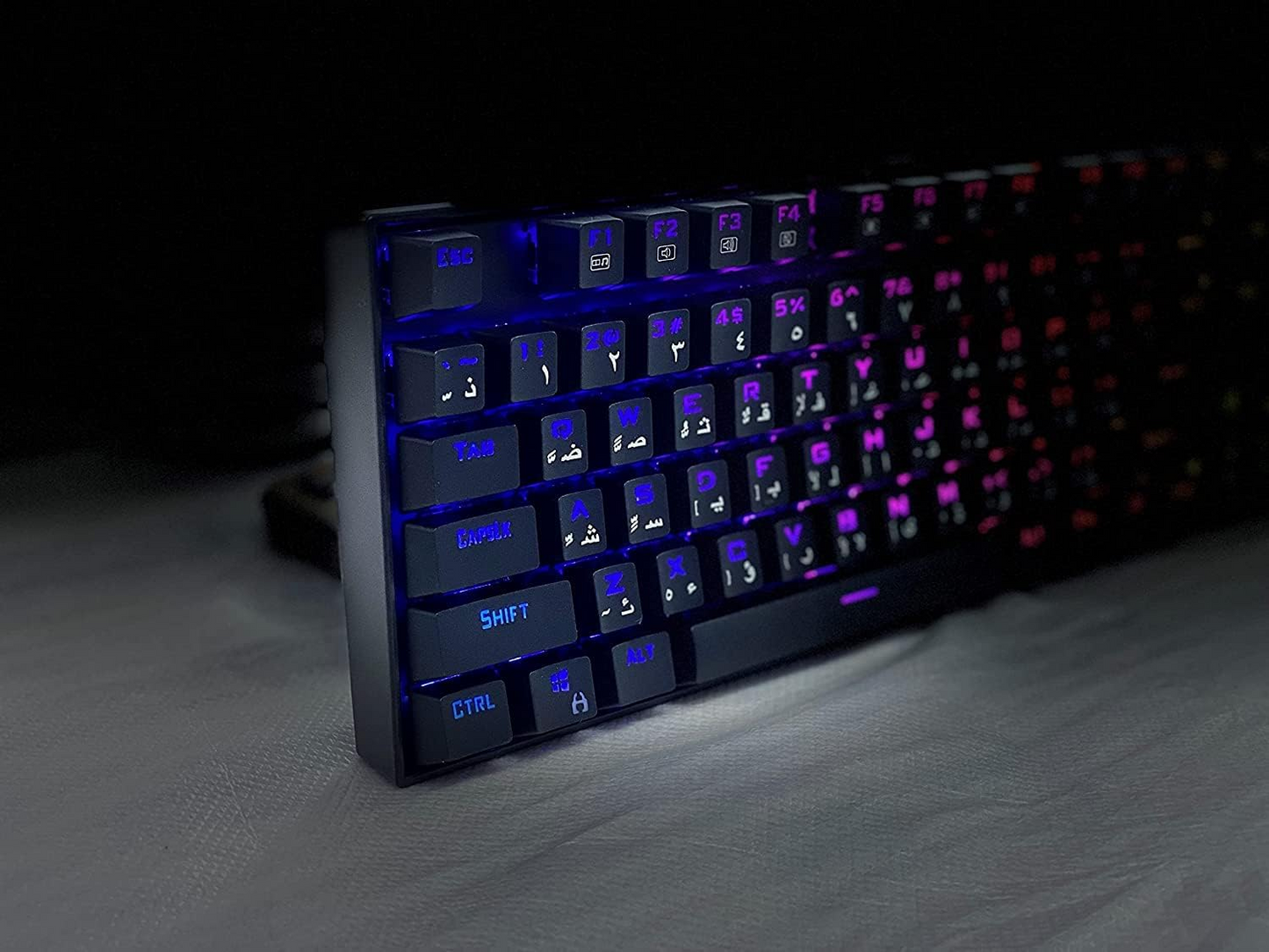 Redragon K552 Kumara 87-Keys Mechanical Gaming Keyboard, Red Key Switches, Anti-Ghosting Keys, Free N-Key Rollover, ABS Material, Wired Connectivity, English Keyboard Layout, Black | K552RGB-1-RED Redragon Keyboards Gamers Point