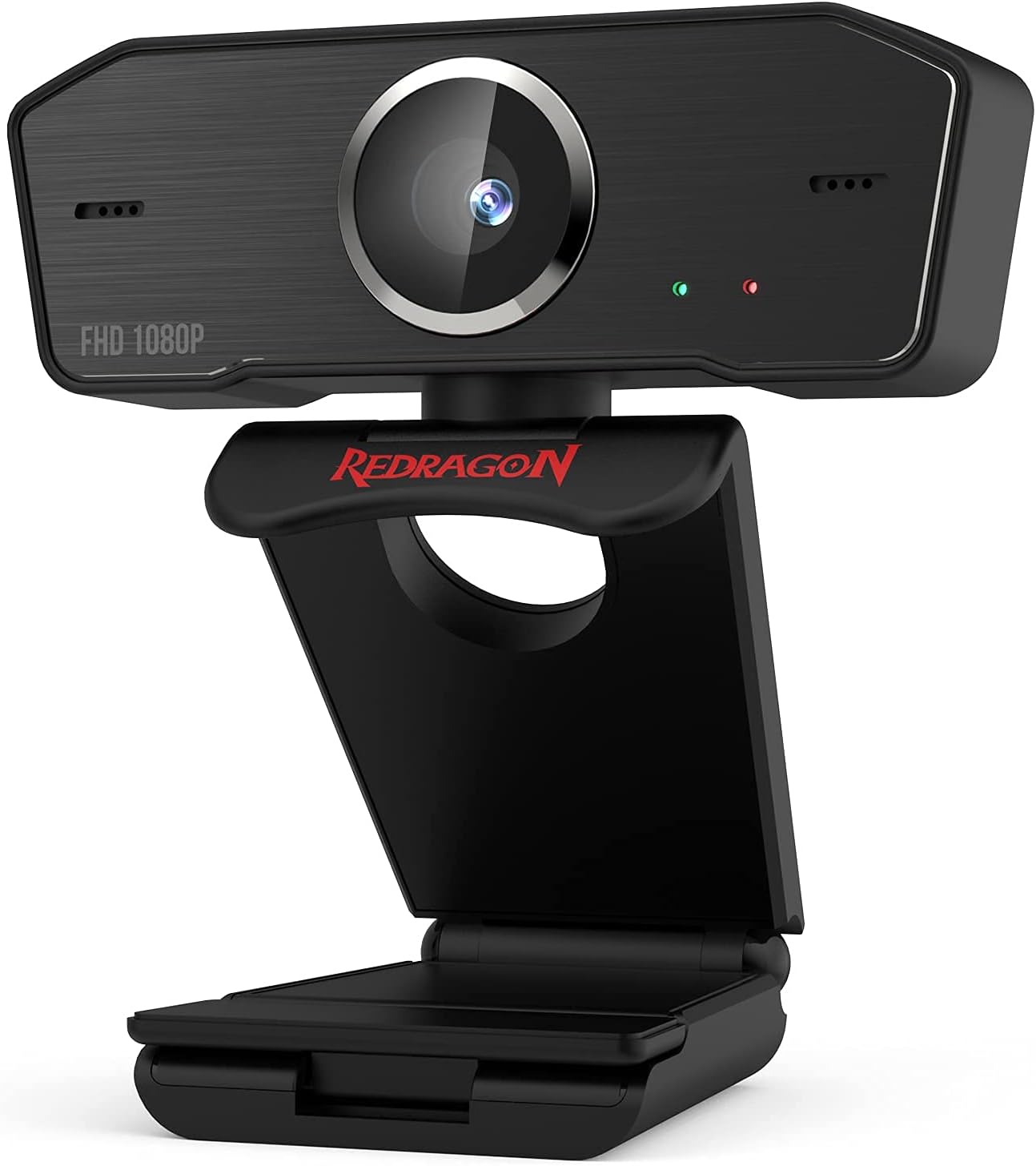 Redragon GW800 1080P PC Webcam with Built-in Dual Microphone, 360ยฐ Rotation - 2.0 USB Computer Web Camera - 30 FPS for Online Courses, Video Conferencing and Streaming Webcams Gamers Point 25.000