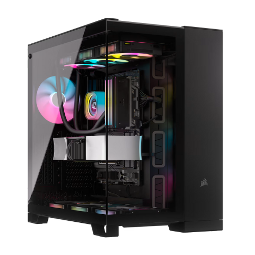 CORSAIR CASE 6500X TEMPERED GLASS MID-TOWER, BLACK - GPH Case Gamers Point 93.000