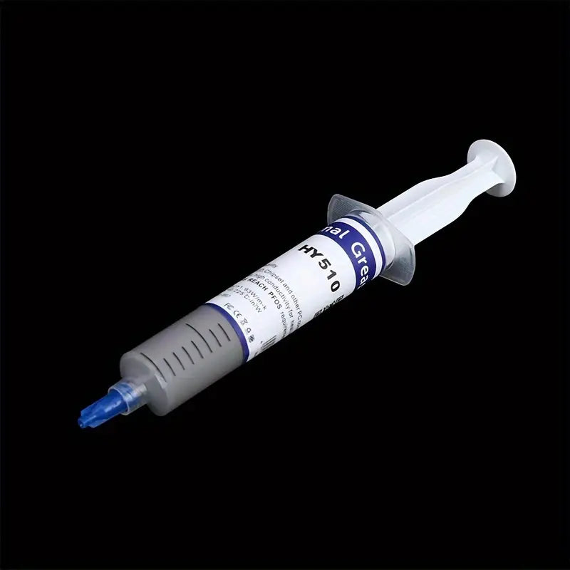 Large needle tube HY510 thermal grease contains silver thermal conductive silicone heat dissipation silicone CPU heat dissipation thermal paste gray Computer Components Gamers Point 5.000