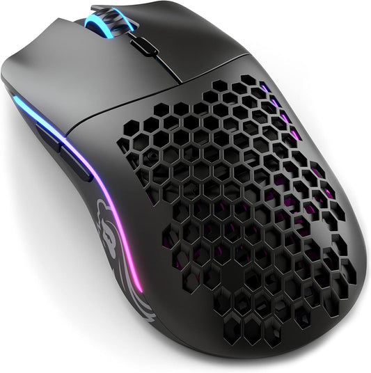 Glorious Model O Wireless Gaming Mouse - Superlight, 69g Honeycomb Design, RGB, Ambidextrous, Lag Free 2.4GHz Wireless, Up to 71 Hours Battery - Matte Black Mouse Gamers Point 39.000