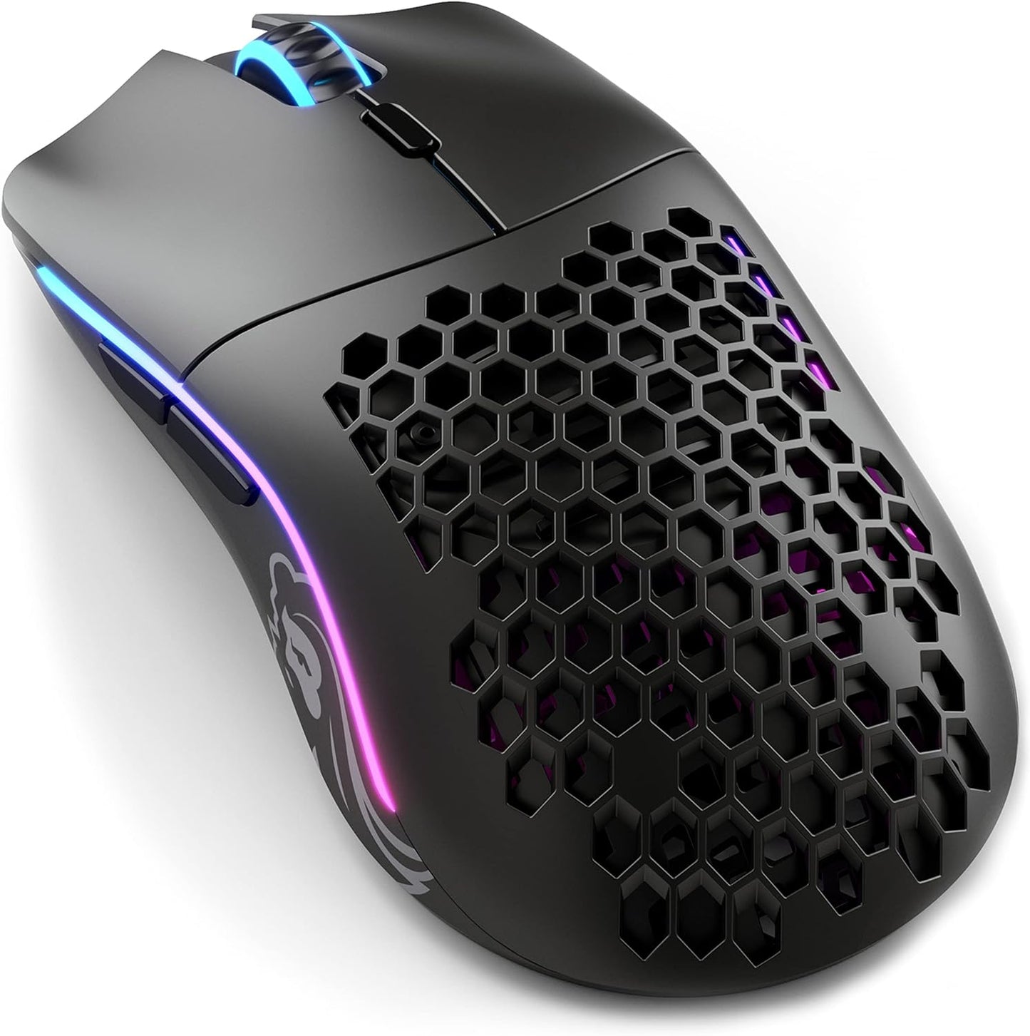 Glorious Model O Wireless Gaming Mouse - Superlight, 69g Honeycomb Design, RGB, Ambidextrous, Lag Free 2.4GHz Wireless, Up to 71 Hours Battery - Matte Black Mice Gamers Point 38.000