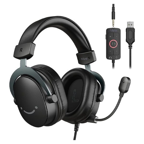 FIFINE AmpliGame H9 with 7.1 Surround Sound Gaming Headset - GPC Headset Gamers Point 38.000
