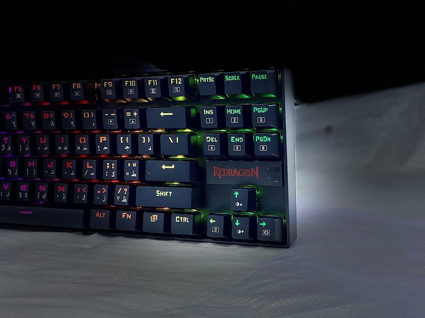 Redragon K552 Kumara 87-Keys Mechanical Gaming Keyboard, Red Key Switches, Anti-Ghosting Keys, Free N-Key Rollover, ABS Material, Wired Connectivity, English Keyboard Layout, Black | K552RGB-1-RED Redragon Keyboards Gamers Point