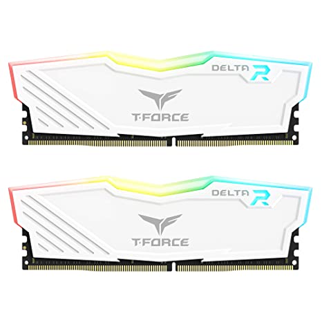 TEAMGROUP T-Force Delta RGB DDR4 16GB (2 x 8 GB) 3600MHz White - GPH Ram Gamers Point 28.000