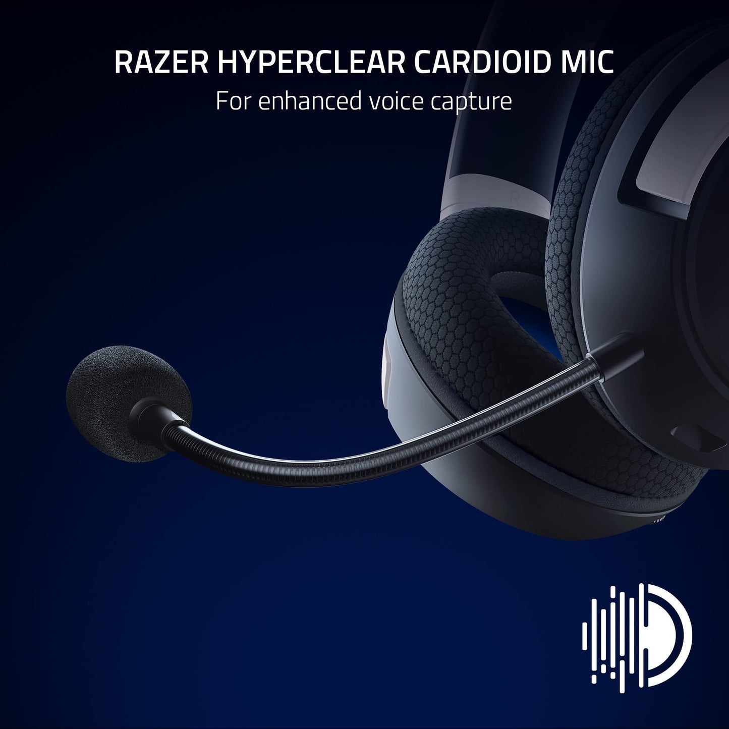 Razer Kaira HyperSpeed Wireless Gaming Headset for Playstation 5 / PS5, PS4, PC, Mobile: 50mm Drivers - HyperClear Cardioid Mic - Memory Foam Cushions - Bluetooth - 30 Hr Battery - White & Black MP HEADSET Gamers Point 85.000