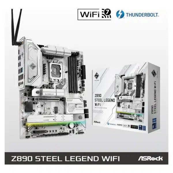 ASRock Z890 Steel Legend WiFi 7 — LGA1851 ATX Motherboard | Gamers Point Bahrain