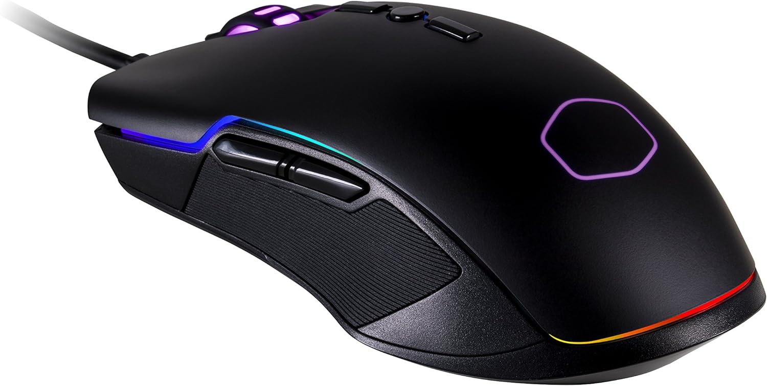 Cooler Master Optical Gaming Mouse (USB/Black/10000dpi/8 Buttons/RGB LED) - MasterMouse CM310 Gaming Mice Gamers Point 18.000