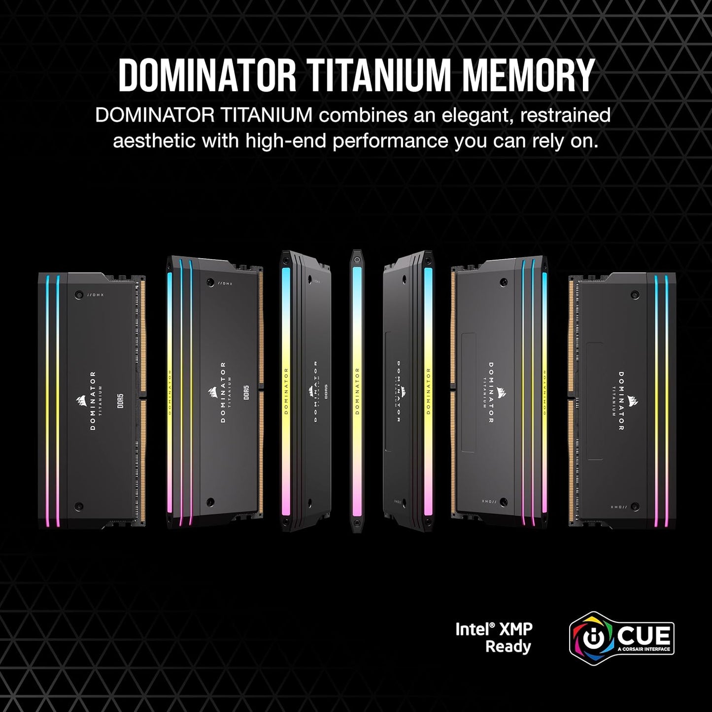 Corsair Dominator Titanium RGB DDR5 Memory — 32GB (2×16GB) 6000MT/s