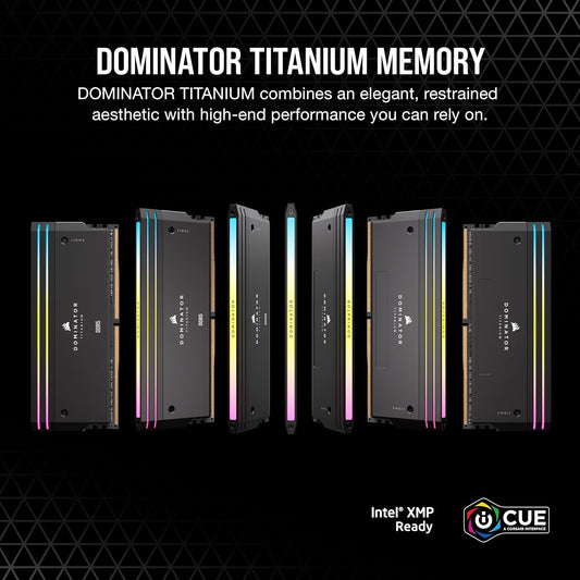 Corsair Dominator Titanium RGB DDR5 Memory — 32GB (2×16GB) 6000MT/s
