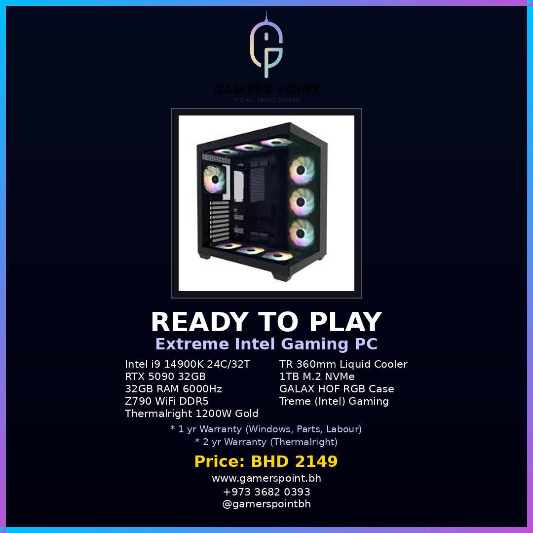 Ready To Play Gaming PC RTX 5000 Series