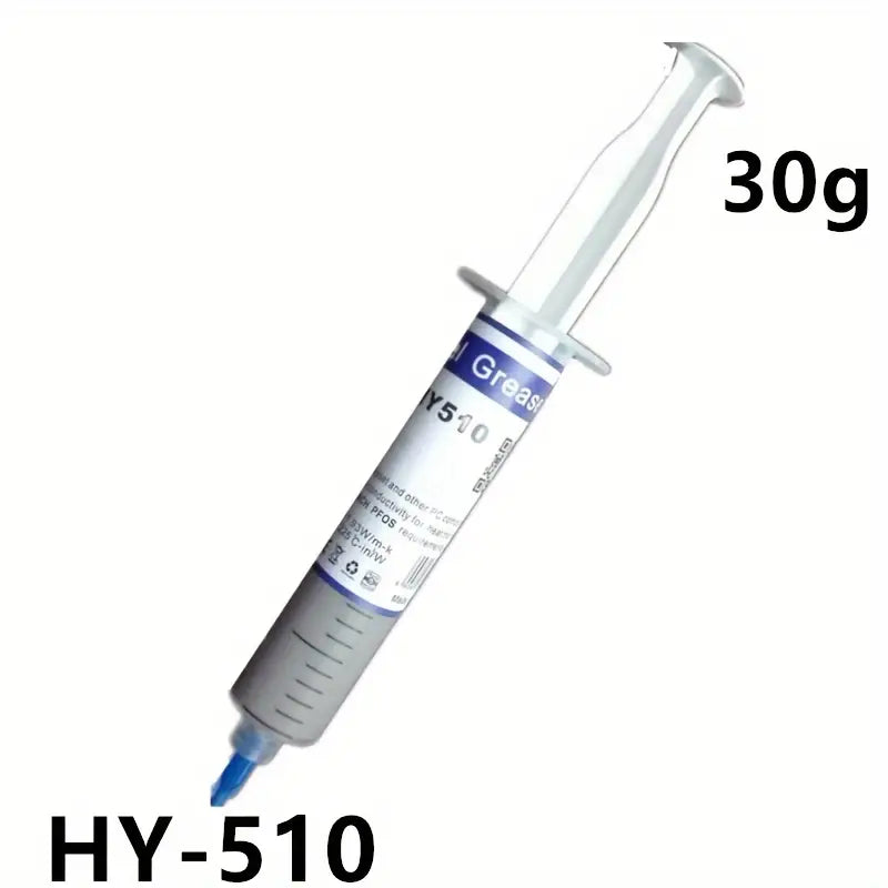 Large needle tube HY510 thermal grease contains silver thermal conductive silicone heat dissipation silicone CPU heat dissipation thermal paste gray Computer Components Gamers Point 5.000