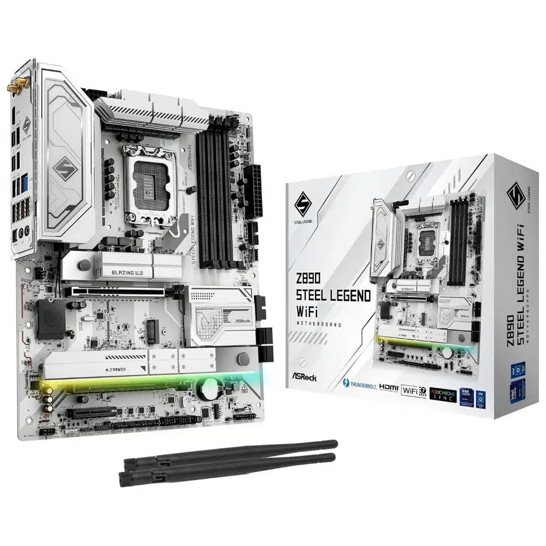 ASRock Z890 Steel Legend WiFi 7 — LGA1851 ATX Motherboard | Gamers Point Bahrain