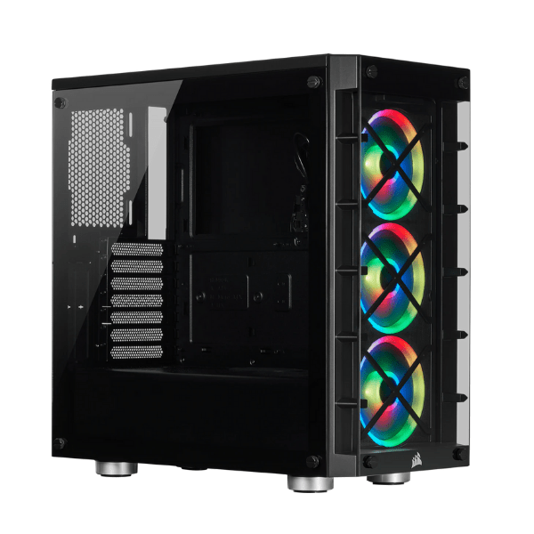 Corsair ICUE 465X RGB Mid-Tower ATX Smart Case, Black - GPC Cases Gamers Point 69.000