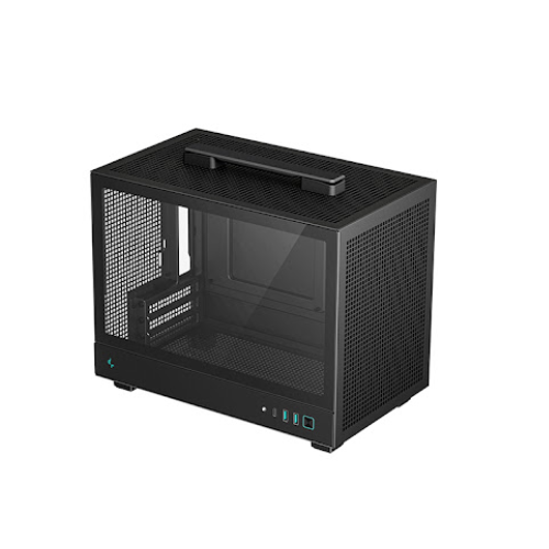 DEEPCOOL Case CH160 Portable-High-Airflow-M-ITX Black - GPH Case Gamers Point 34.000
