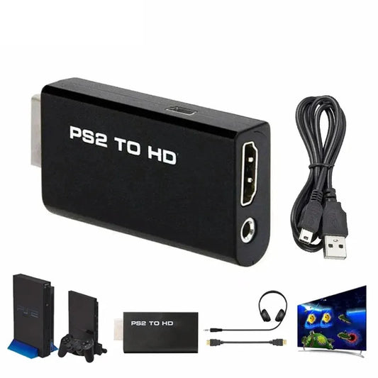 Hdmi To Ps2 Compatible Converter Adapter Audio And Video With 3.5mm Audio Cable Supports Pc All Ps2 480i 480p 576i Display Modes - BAHRAIN CONNECTOR Gamers Point 5.000