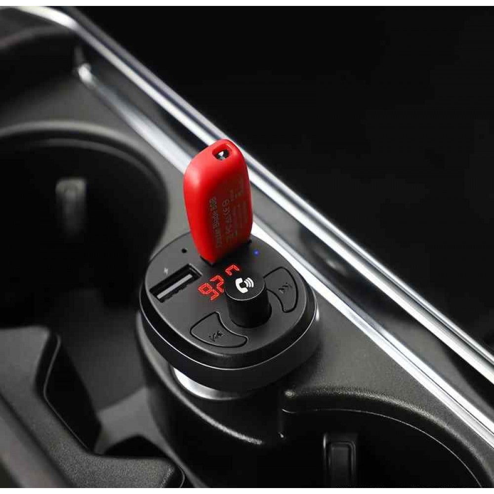 Hoco DE35 Car Wireless FM Transmitter With QC 3.0 ChargeR BAHRAIN CAR CHARGER Gamers Point 9.000
