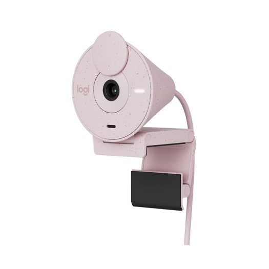 Logitech Brio 300 Full HD Webcam with Privacy Shutter,1080p - 30 Fps, Noise Reduction Microphone, USB-C, certified for Zoom, Microsoft Teams, Google Meet, Auto Light Correction - Rose-MP WEBCAM Gamers Point 35.000