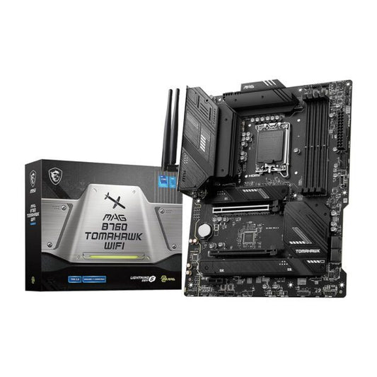 MSI MAG B760 Tomahawk WiFi DDR5 ATX Motherboard - Now Buy From Gamers Point Store Arad With Best Discounted Price Call Us Now +973-36820393 Delivery available to all bahrain Intel Motherboard Gamers Point 95.000