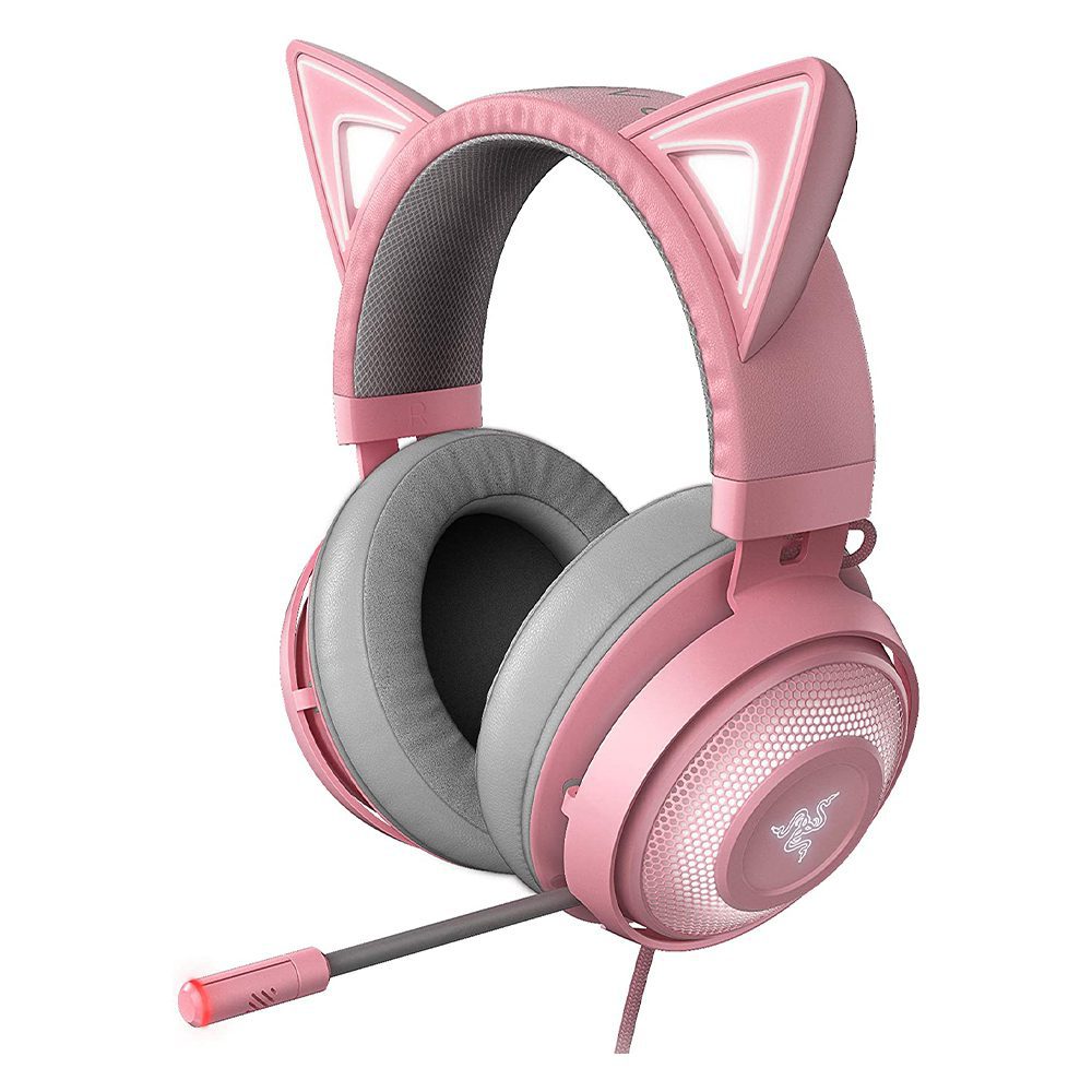 Razer Kraken Kitty RGB USB Gaming Headset - Quartz Pink - GPC Headset Gamers Point 59.000