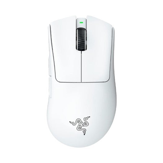 Razer DeathAdder V3 Pro Gaming Mouse: 64g Ultra Lightweight - Focus Pro 30K Optical Sensor - Fast Optical Switches Gen-3 - HyperSpeed Wireless - 5 Programmable Buttons - 90 Hr Battery - White RAZER MOUSE Gamers Point