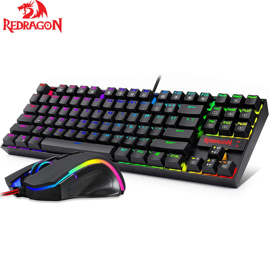 Redragon Keyboard Mouse Set K552-RGB-BA Mechanical Gaming Keyboard and Mouse Combo Wired RGB LED 60% for Windows PC Gamers - AliExpress Mouse & Keyboards Gamers Point 23.000