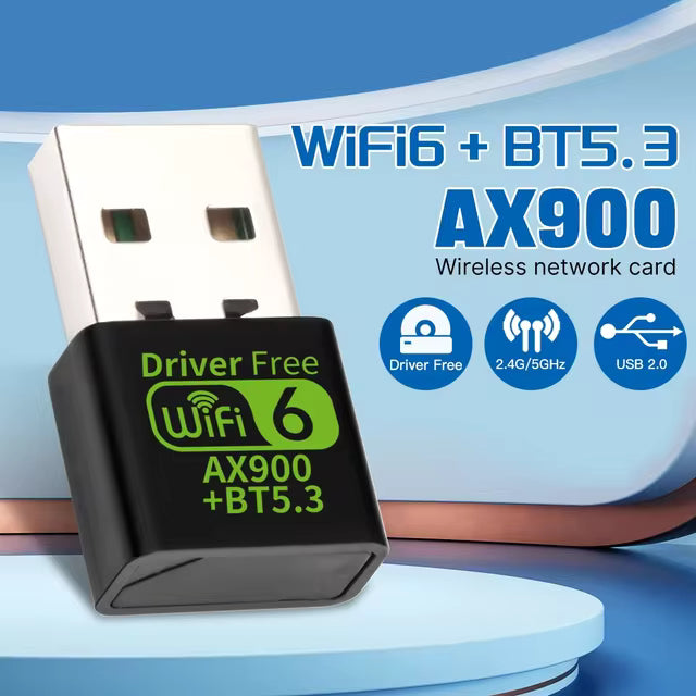 WiFi 6 AX900 Bluetooth 5.3 WiFi USB Adapter Wireless Gamers Point Gamers Point