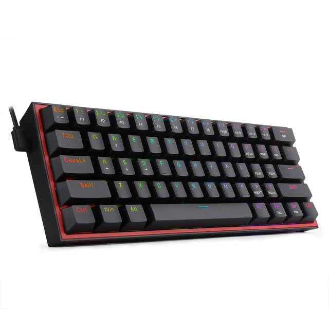 REDRAGON Fizz K617 RGB USB Mini Mechanical Gaming Wired Keyboard Red Switch 60% Redragon Keyboards Gamers Point