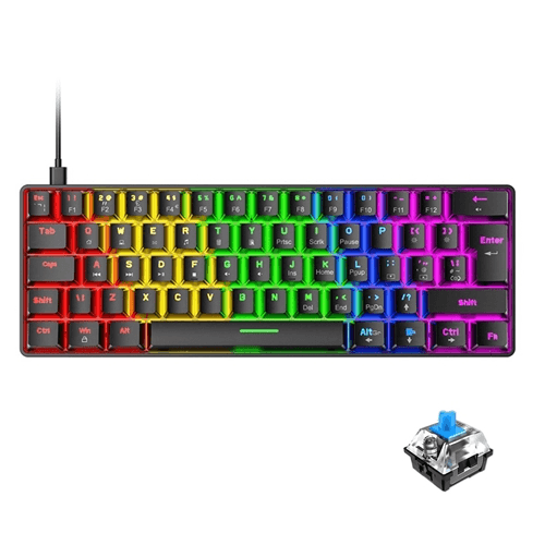 T60 Wired Keyboard 60% Gamers Point Keyboard/Mouse  Gamers Point