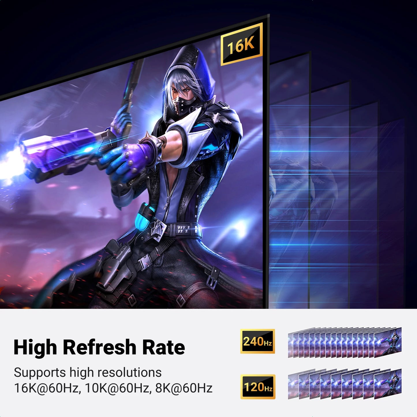 8k Displayport Cable | Displayport Macbook | Display Port Cable | Video Audio Cable - BAHRAIN best hdmi 4k cable Gamers Point 8.000