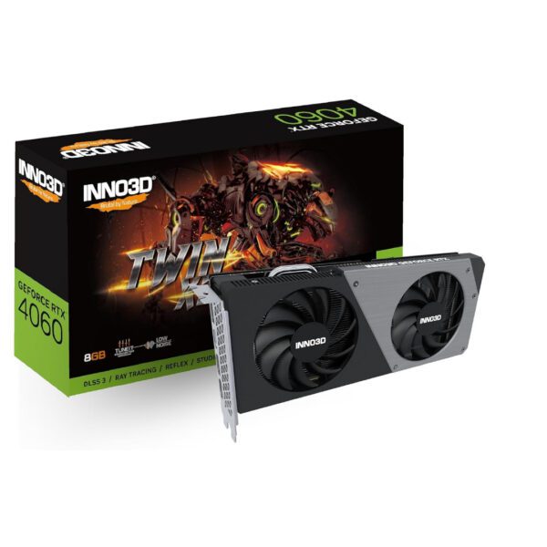 INNO3D Geforce RTX 4060 Twin X2 Graphics Card - Black - Now Buy From Gamers Point Store Arad With Best Discounted Price Call Us Now +973-36820393 Delivery available to all bahrain Graphics Card (GPU) Gamers Point 145.000