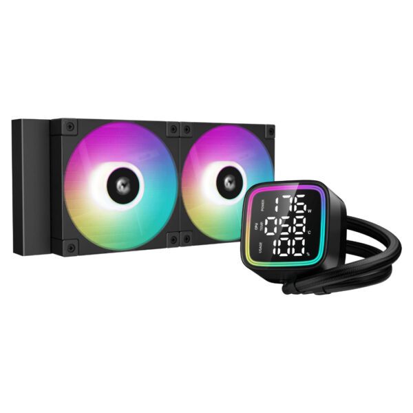 DEEPCOOL AIO Liquid Cooler LD240 DIGITAL A-RGB (LED Digital Display) - GPC Water Cooler Gamers Point 48.000