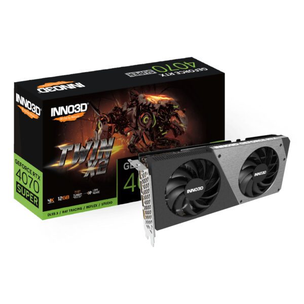 Inno3D Geforce RTX 4070 Super Twin X2 Graphics Card - Black - Now Buy From Gamers Point Store Arad With Best Discounted Price Call Us Now +973-36820393 Delivery available to all bahrain Graphics Card (GPU) Gamers Point 269.000