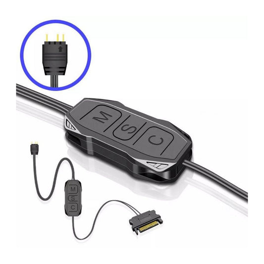 CoolMoon AR-1 5V 3-Pin ARGB SATA Power Mini Control Hub