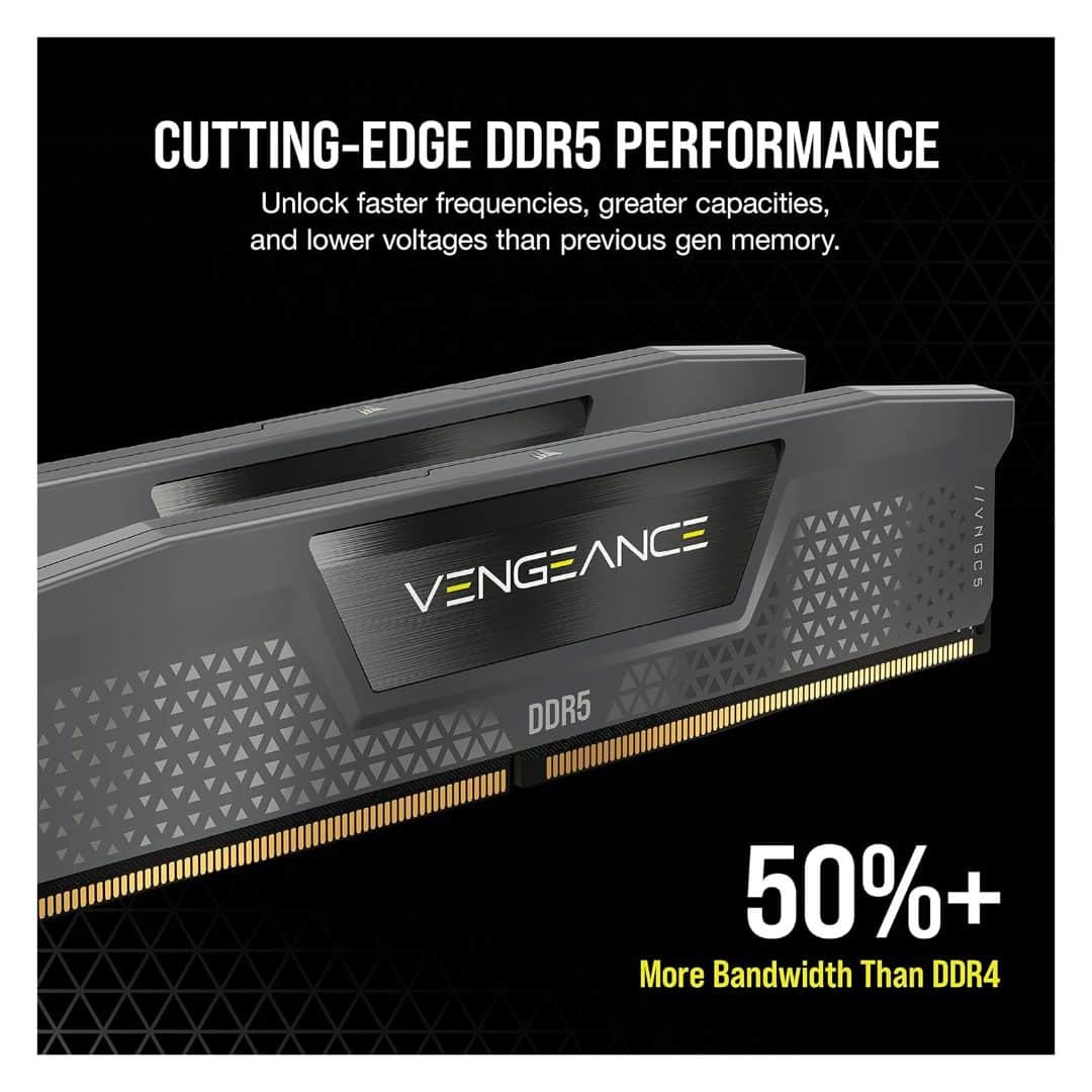 Corsair Vengeance DDR5 32GB (2×16GB) 5200MT/s Non-RGB RAM