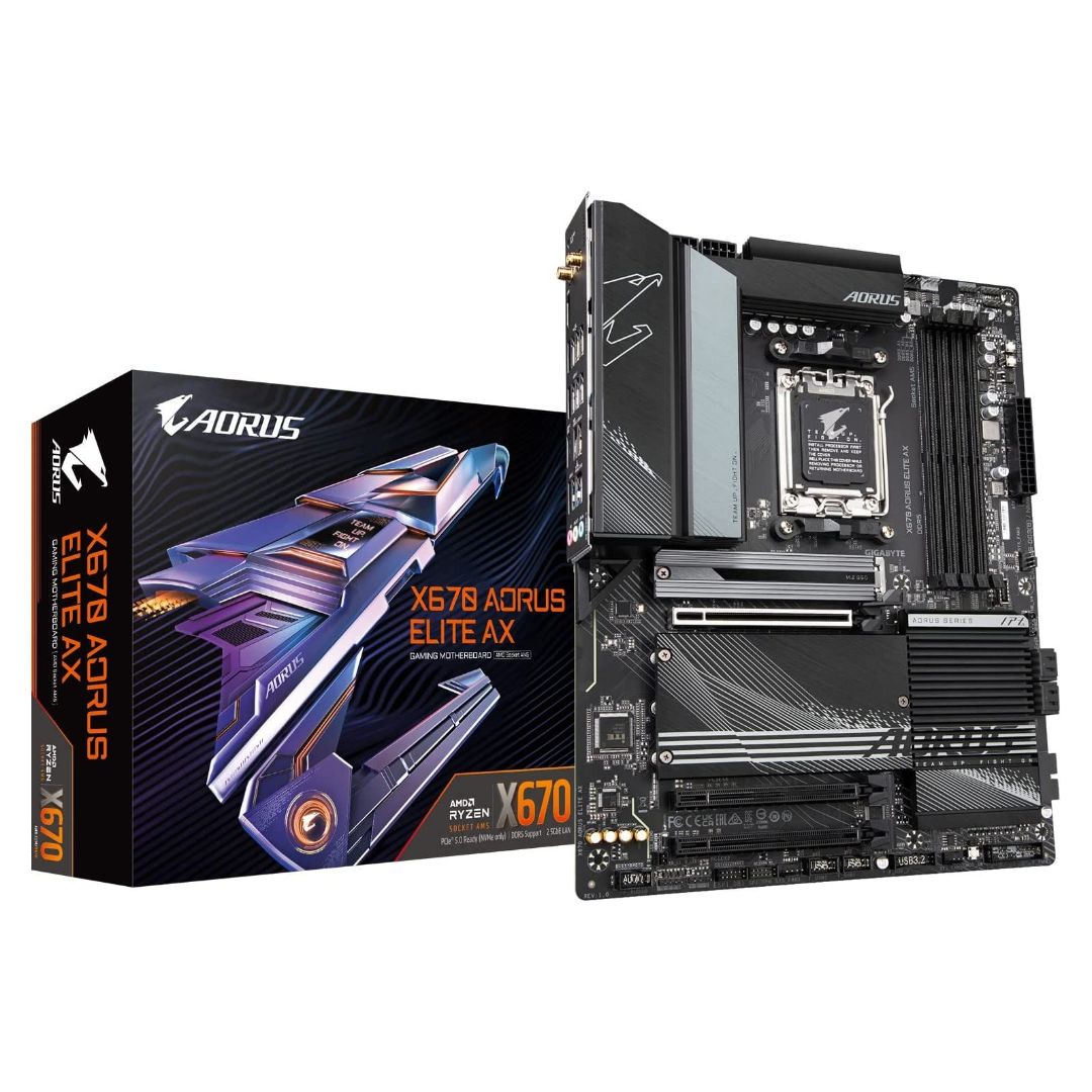 Gigabyte X670 AORUS Elite AX DDR5 AM5 Motherboard Now Buy From Gamers Point Store Arad With Best Discounted Price Call Us Now +973-36820393 Delivery available to all bahrain AMD Motherboard Gamers Point 129.000